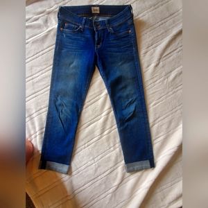 Hudson cuffed denim skinny jeans